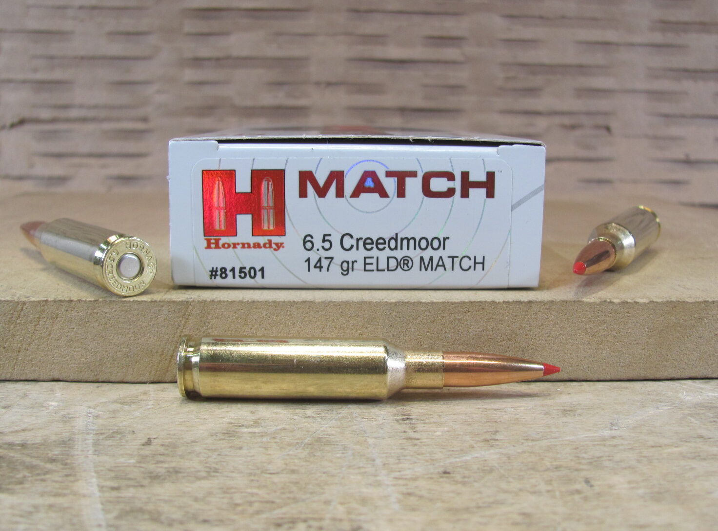 200 Round Case – 6.5 Creedmoor Hornady 147 Grain ELD Match Ammo – 81501