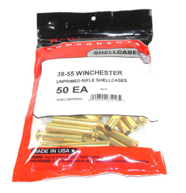 Winchester Unprimed Brass Cases 38-55 Winchester 50/Bag