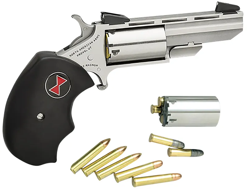 North American Arms NAA Black Widow 22 LR Single Action 2 5 Shot Revolver