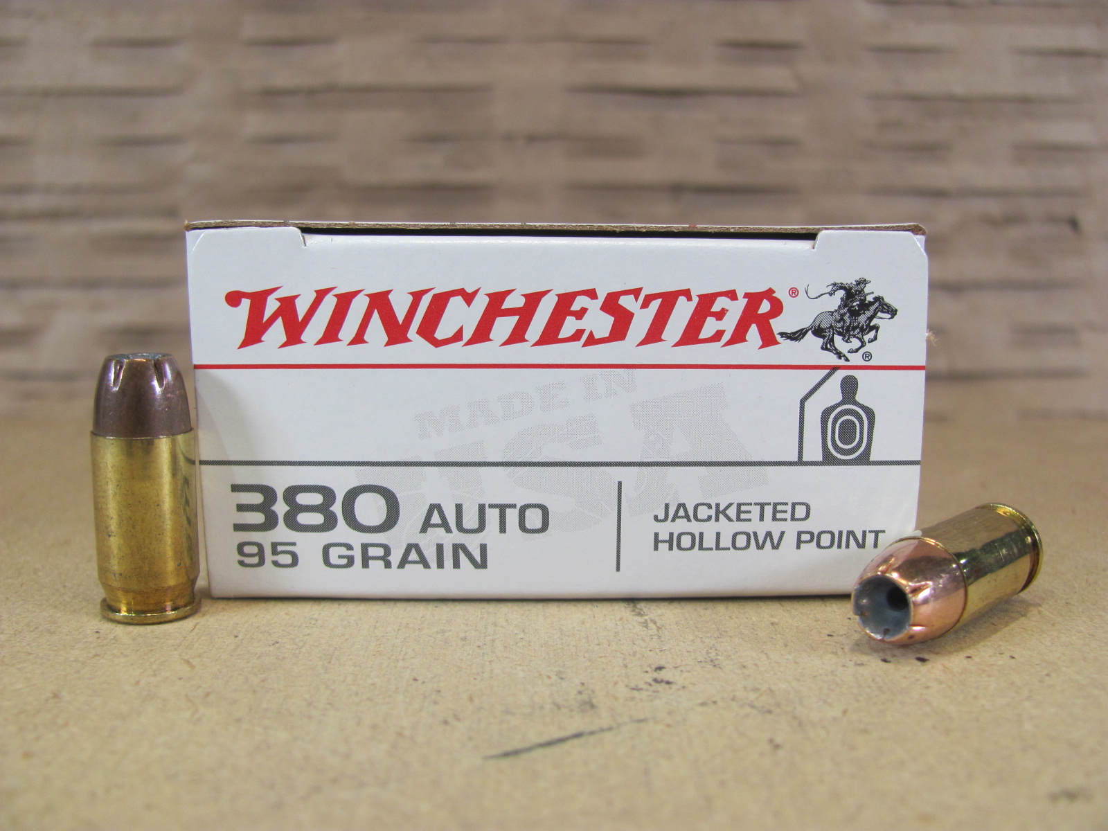 500 Round Case – 380 Auto 95 Grain Jacketed Hollow Point Winchester Personal Protection Ammo – ZUSA380JHP
