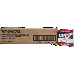Winchester USA Target Pack .22lr, 36gr CPHP, 5000rd Case