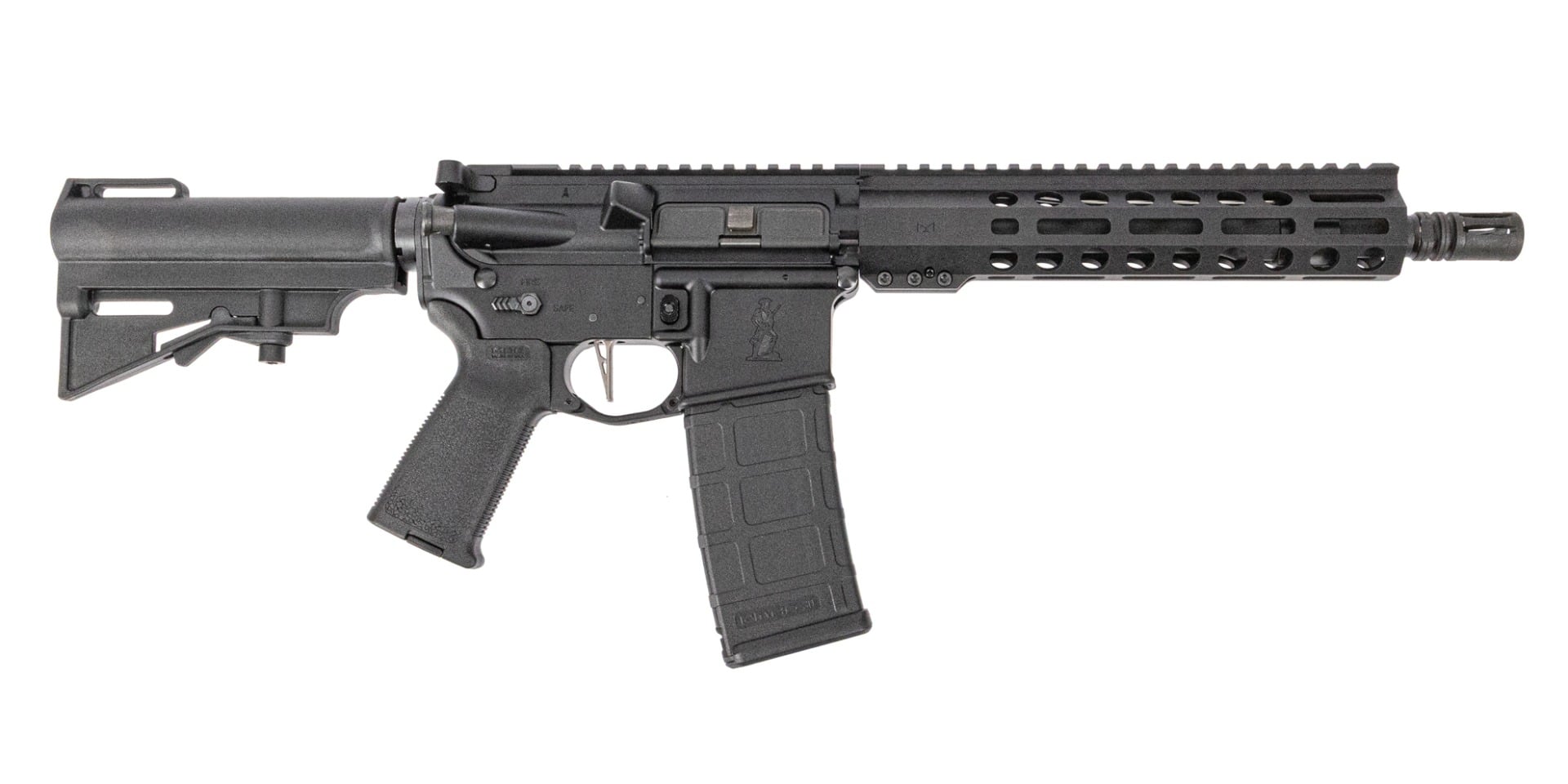 Blem PSA Guardsman-15 10.3" Carbine-Length 5.56 NATO 1/7 CL Phosphate 9" MLOK HAR-15 Pistol; Black