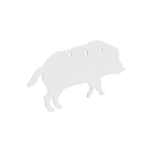 Birchwood-Casey Birchwood Casey AR500 3/8" Silhouette Plate Target 3-Hole Boar