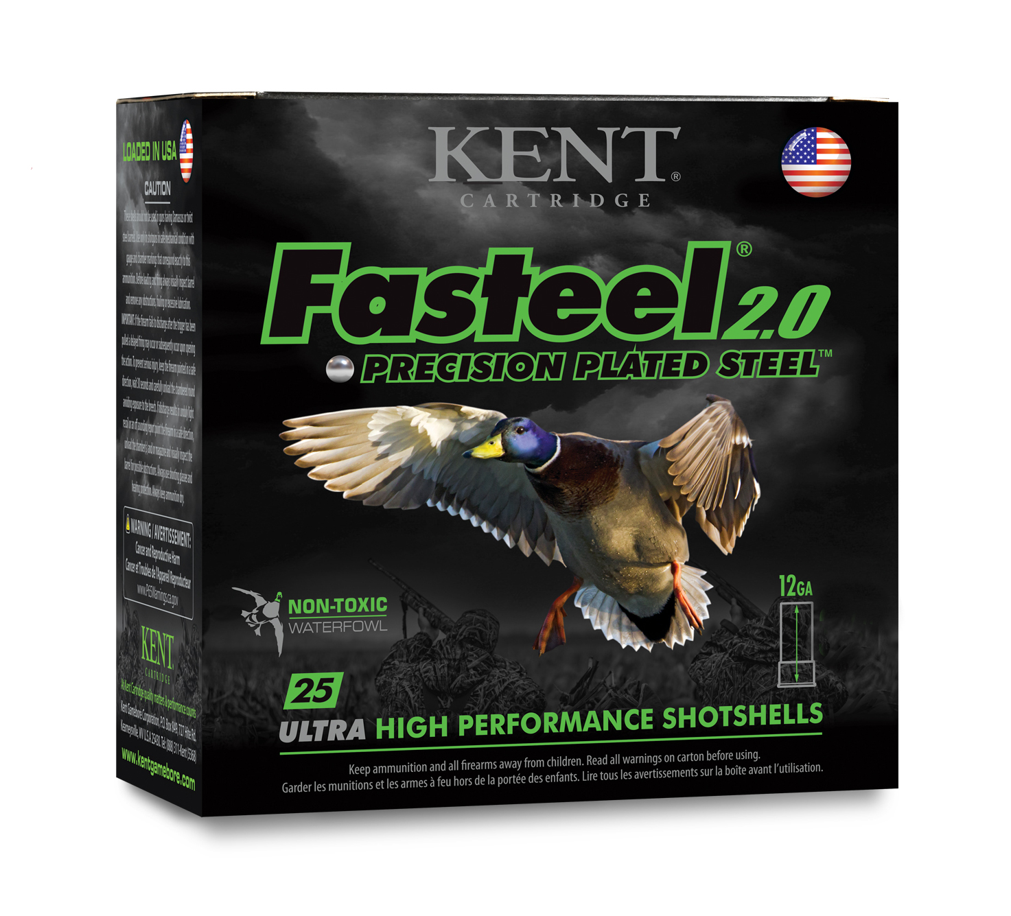 Kent Cartridge K122FS306 Fasteel 2.0 12 Gauge 2.75″ 1 1/16 oz 6 Shot 25 Per Box/ 10 Case - No Credit Card Fees - Low, flat rate shipping