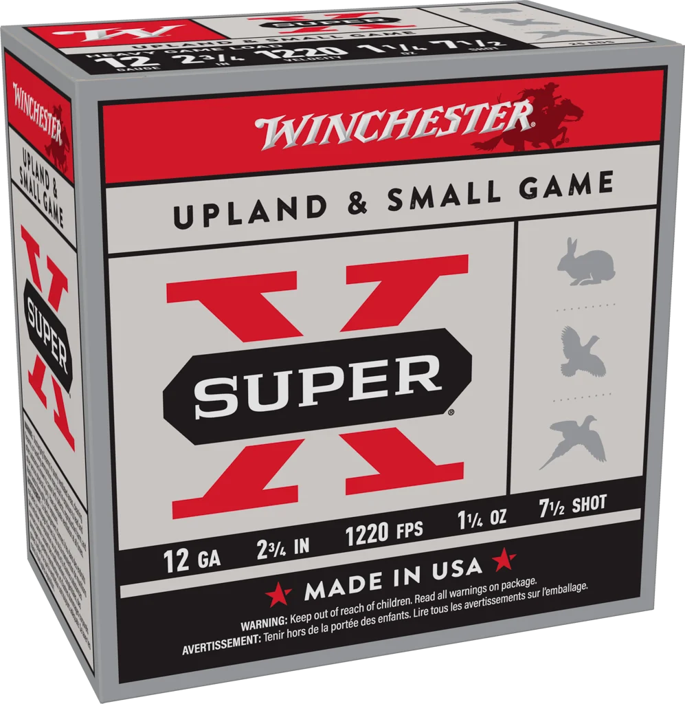 WINCHESTER SUPER X UPLAND 12 GA 2-3/4" #7.5 1-1/4 OZ 25 RD/BX 10 BX/CS