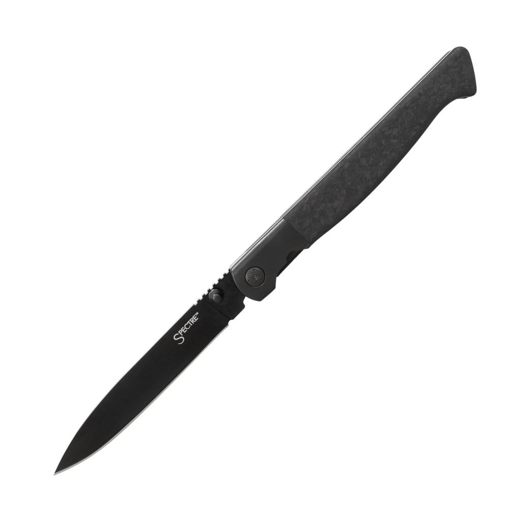 Cold Steel Spectre 60 Folding Knife Drop Point Black - Strong Lock, Ergonomic Handle, Versatile EDC and Tactical Knife - CS-FL-39SDP
