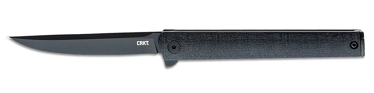 CRKT CEO Flipper Folding Blackout Knife w/ Liner Lock - 7097K