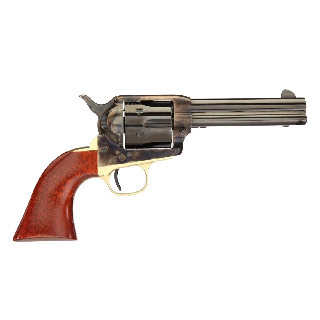 Taylor Company Ranch Hand Handgun .45 Colt 6rd Capacity 4.75" Blued Barrel Case Hardened Wood Grip