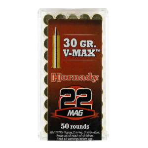 Hornady Varmint Express .22 WMR, 30gr V-Max, 50rd Box