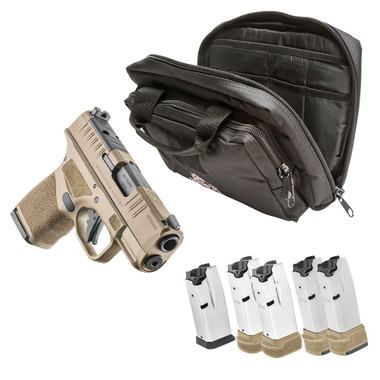 Springfield Hellcat OSP 9mm 3" Pistol FDE Gear Up 5 Magazines