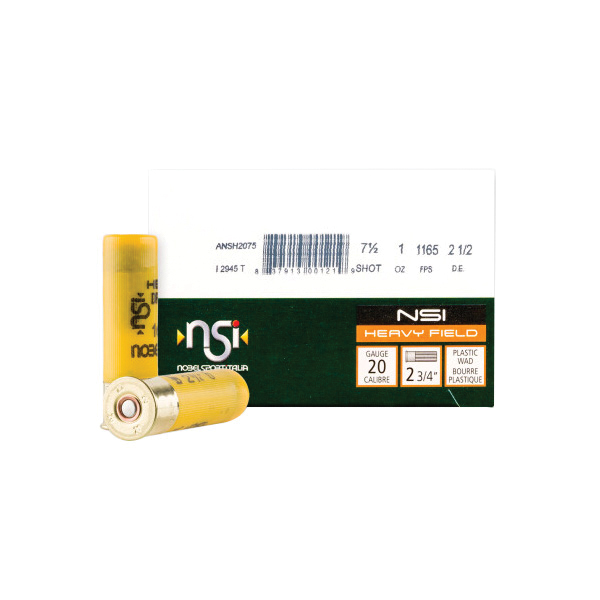 Nobel Sport Heavy Field Hunting Loads 20 Gauge 2-3/4" #7.5 1 Ounce 25rds
