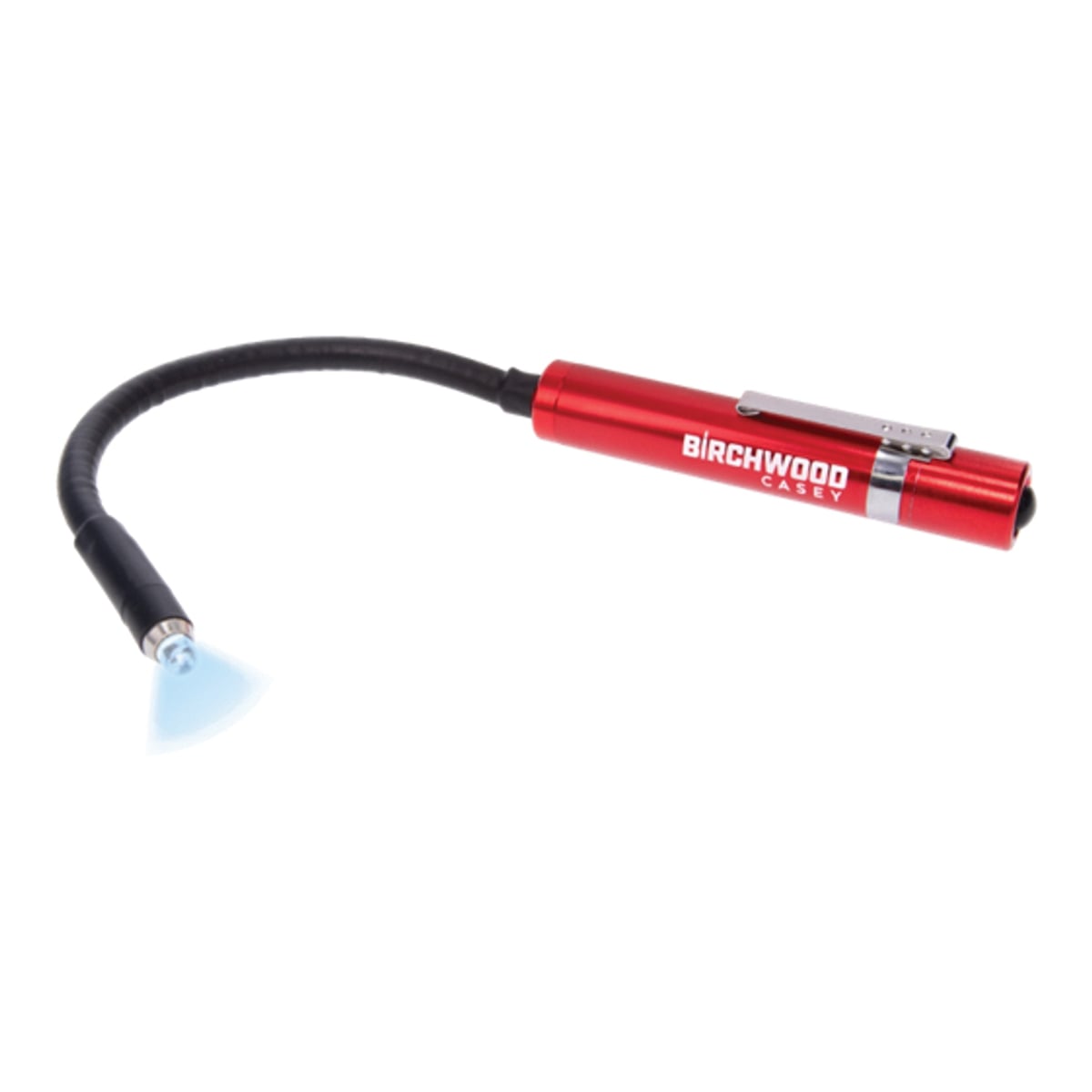 Birchwood Casey .22 Cal Flexible LED Bore Light, Black/Red