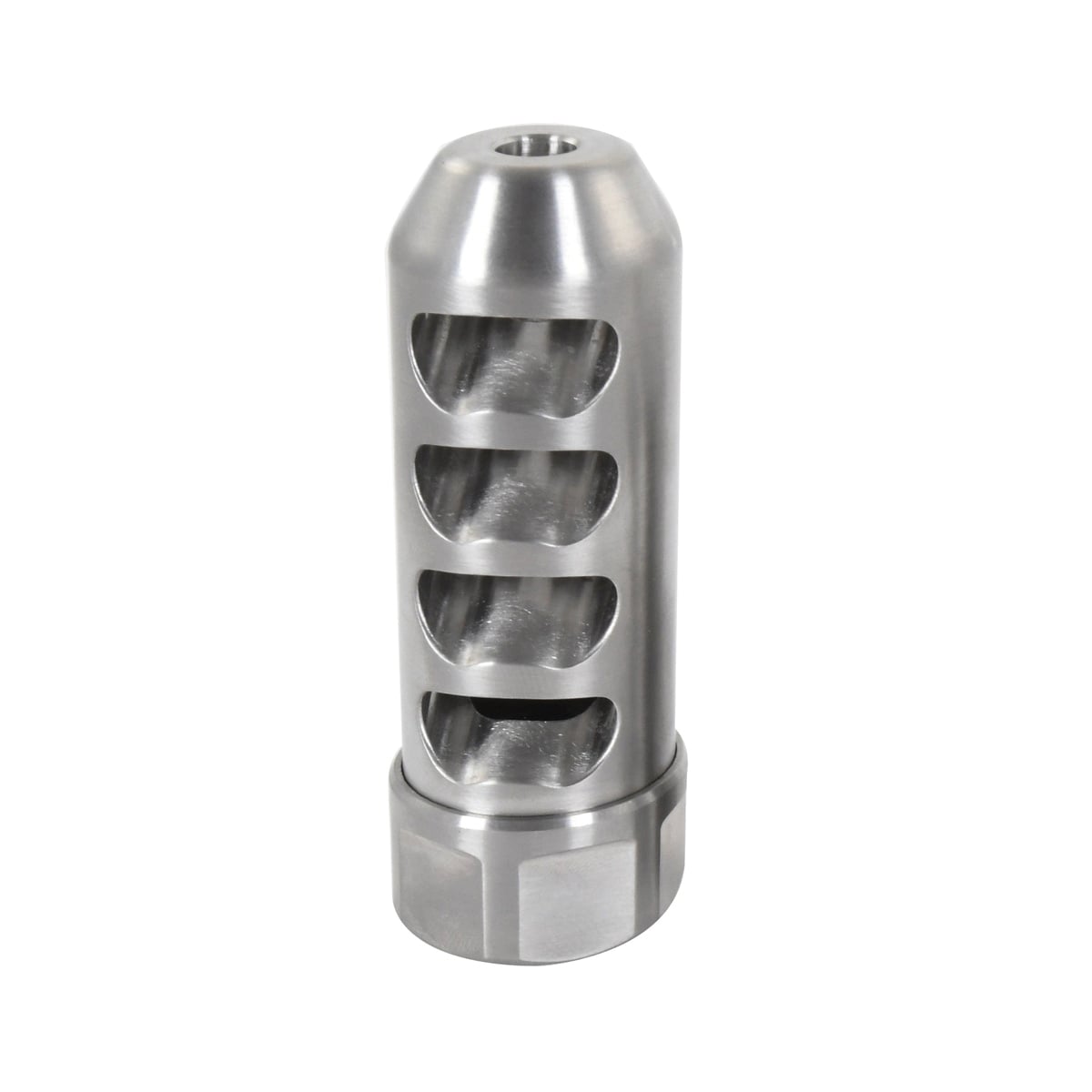 American Precision Arms Gen 2 Fat Bastard Self Timing Muzzle Brake 5/8-24, Stainless - Precision and Durable - G2F5838S