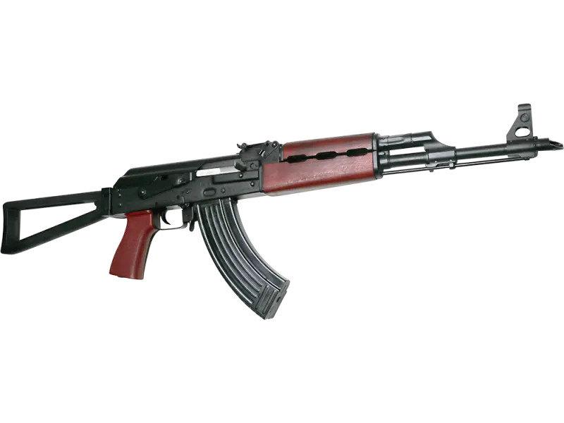 Zastava ZPAPM70 AK-47 Rifle BULGED TRUNNION 1.5MM RECEIVER - Blood Red Handguard | 7.62x39 | 16.3" Chrome Lined Barrel | Folding Triangle Stock