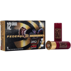 Federal 3rd Degree w/Heavyweight TSS Shotshells 12ga 3 1-3/4oz 1250 fps #5, #6, & #7 5/ct