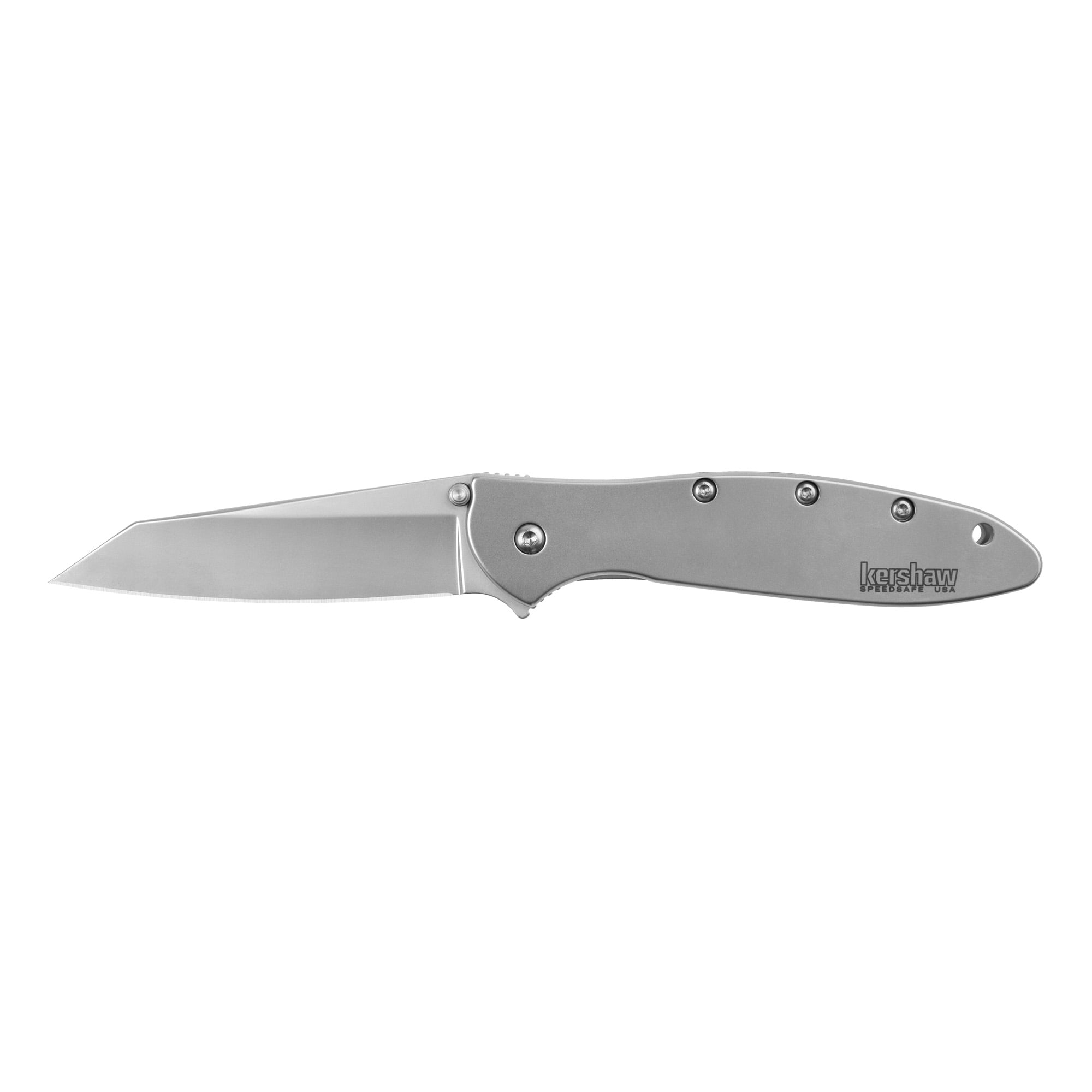 Kershaw RANDOM LEEK 3" Reverse Tanto Folding Knife, Silver - 1660R