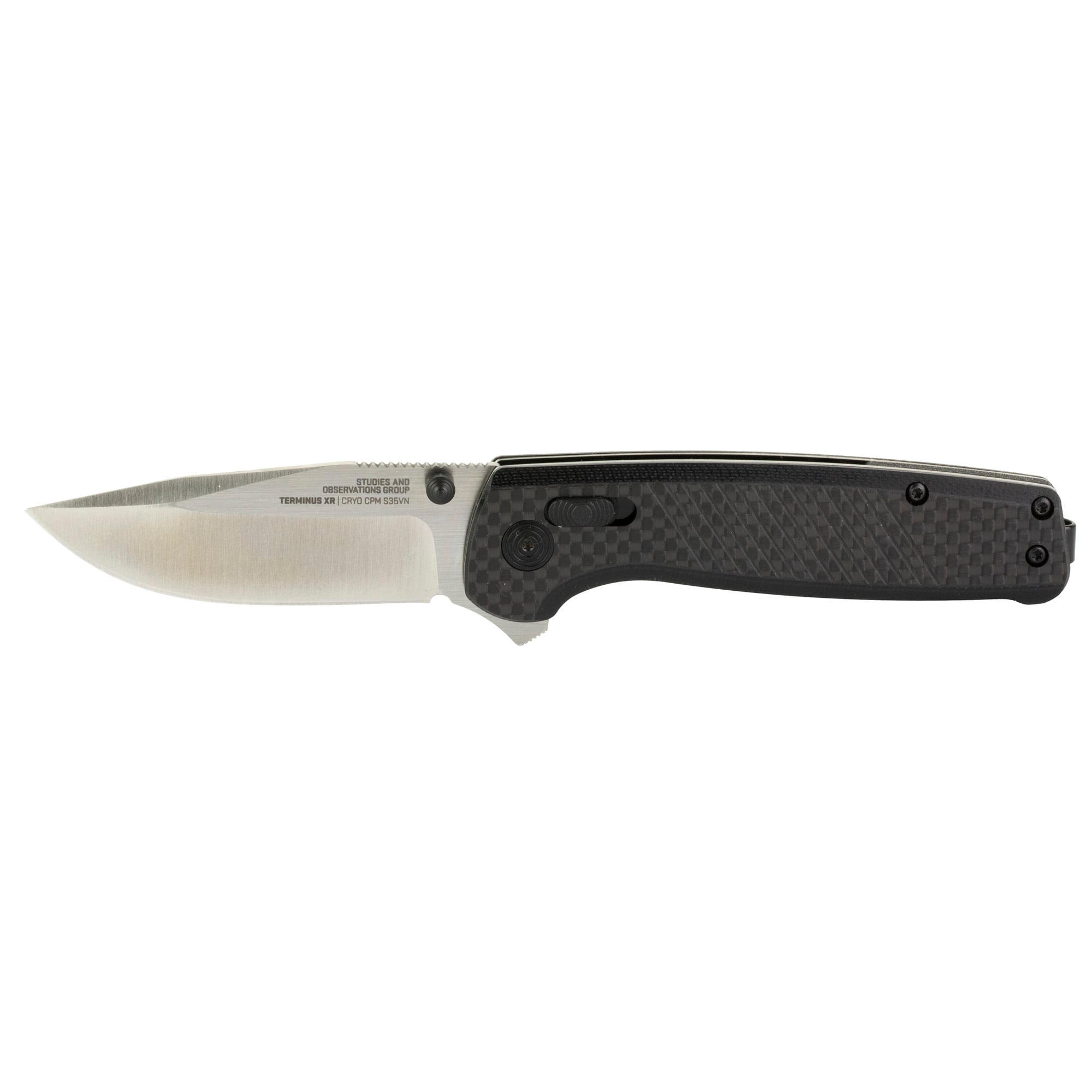 SOG Knives Terminus XR 2.95" Clip Point Folding Knife, Silver - SOGTM1025BX