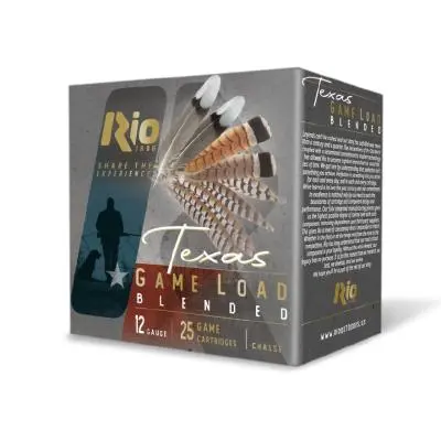 Rio Texas Game Blended HV Lead Load Shotshells 12ga 2-3/4" 1-1/4oz 1350 fps #7.59 25/ct