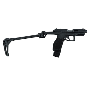 TAURUS 3TX22 22 LR 4.6" Bk 16/22rd T w/ Brace & Threaded Barrel - Black