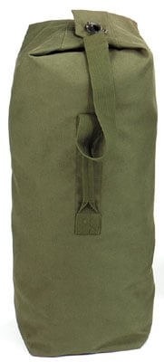 Rothco Heavyweight Top Load Canvas Duffle Bag - Olive Drab, 30 X 50