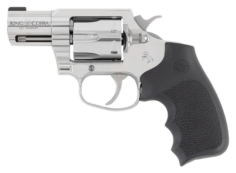 Colt King Cobra .357 Mag 6rd Revolver, 2" Stainless, Hogue Grip