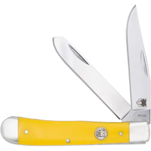 COBRATEC TRAPPER TWO BLADE G-10 YELLOW DELRIN/SS SLIP JNT
