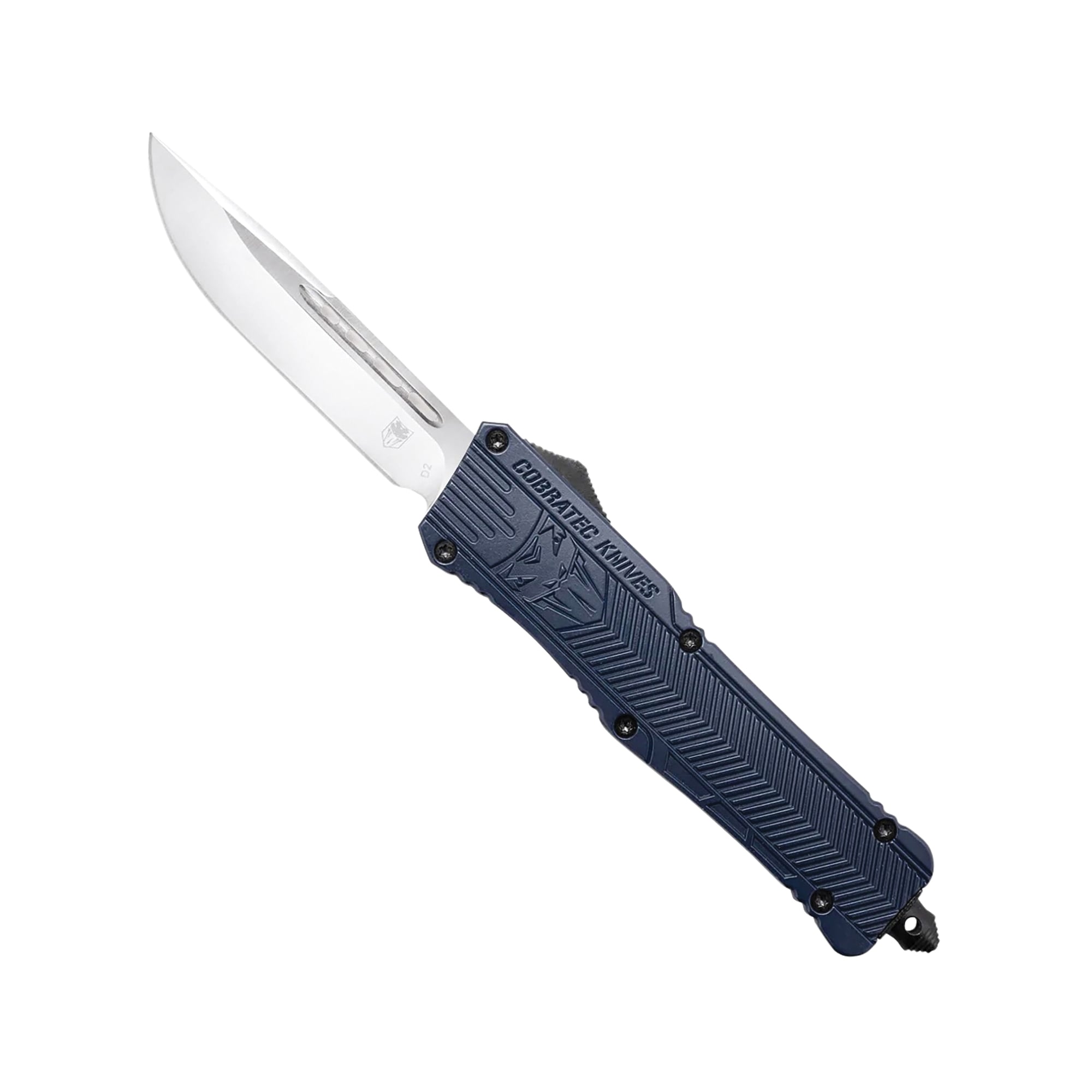 CobraTec Knives CTK-1 Large OTF Knife, NYPD Blue - LNYCCTK-1LDNS