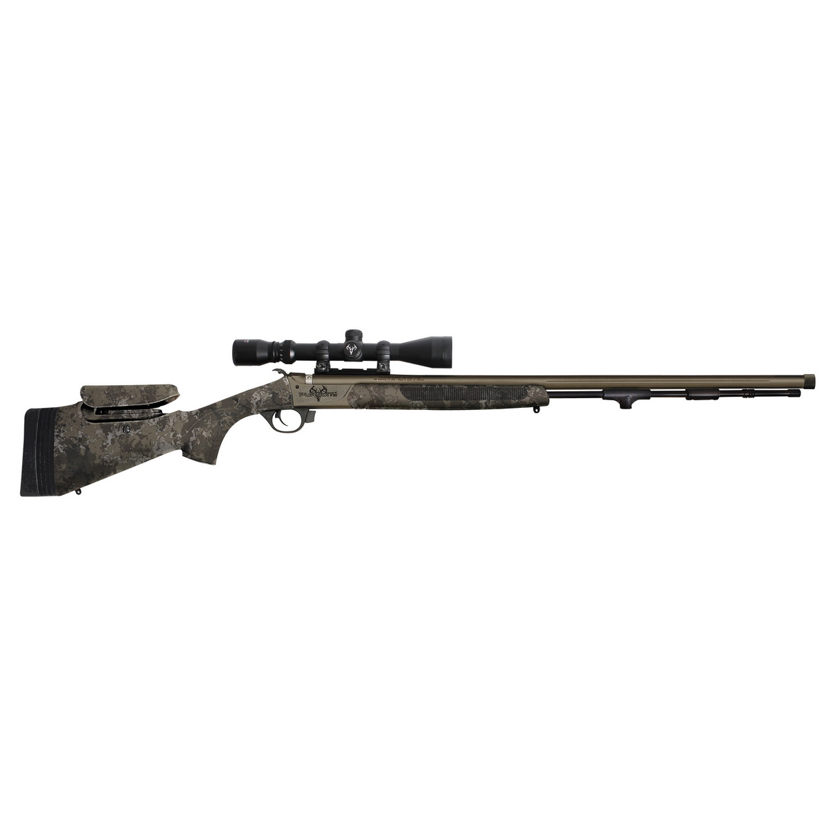 Traditions Pursuit XT Pro .50 Cal Single Shot Rifle - Enhanced Precision with Alpine Camo - R53-746604534