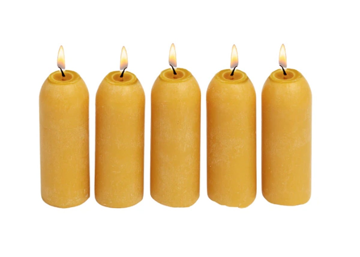 UCO 12-Hour Beeswax Candles, 5-Pack