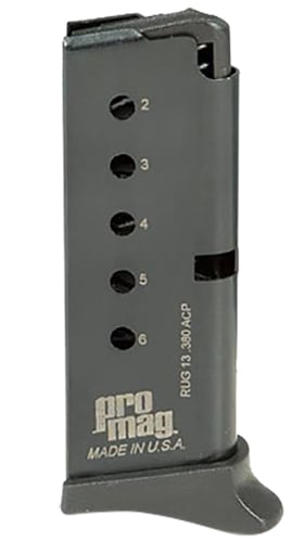 PROMAG RUGER LCP 380ACP 6RD BL - No Credit Card Fees - Low, flat rate shipping