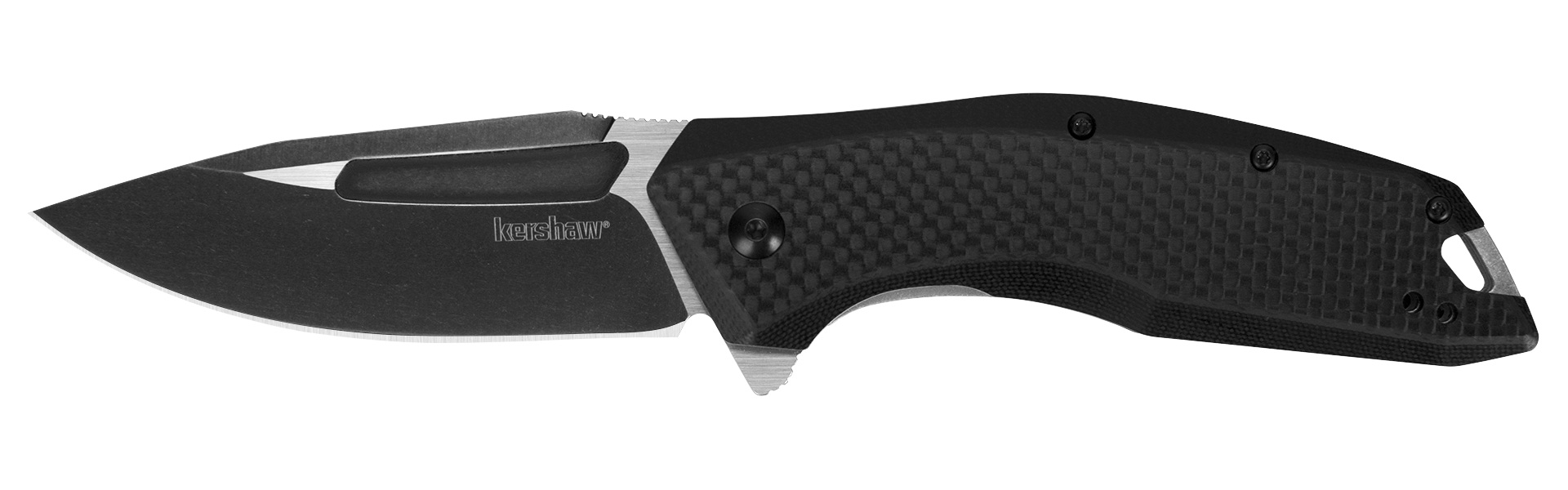 Kershaw Flourish Assisted/Folding Knife Drop Point, Black