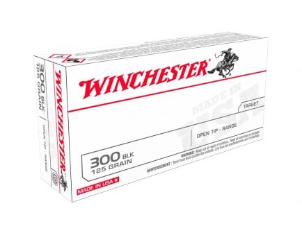 Winchester 125gr Open Tip 300 Blackout Ammo, 20rd - USA300BLK