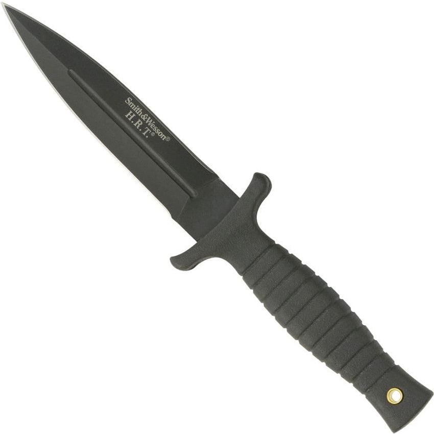 Smith & Wesson H.R.T Dagger Dual-Edge Full Tang Fixed Blade Boot Knife, 4.75" - SWHRT9B