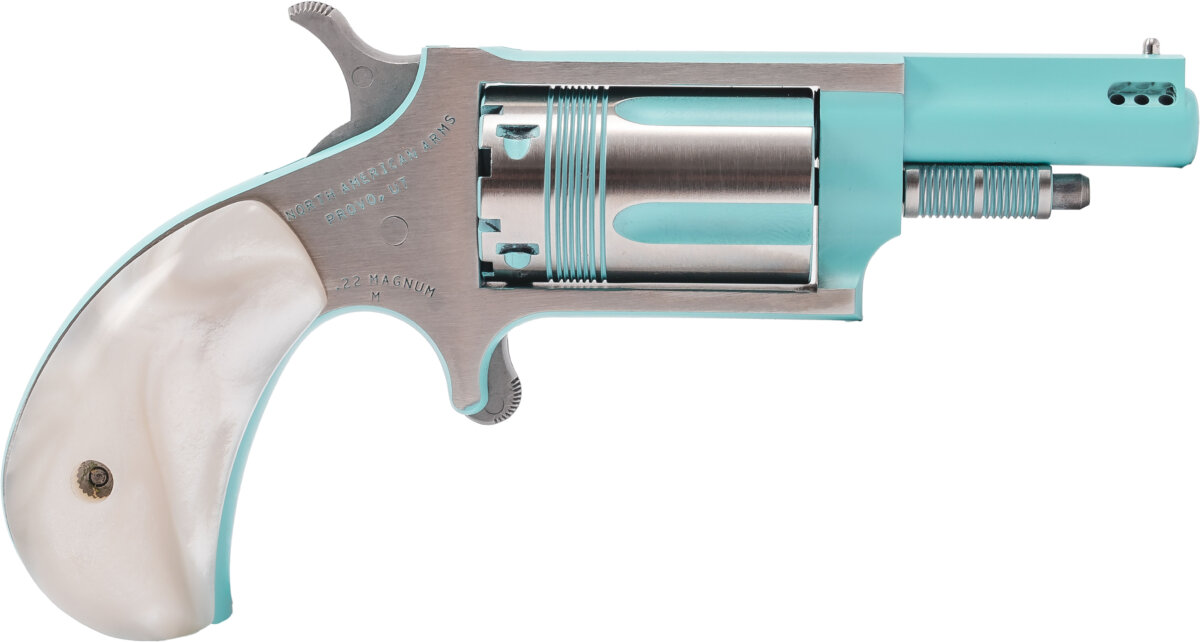 North American Arms MINI 22MAG REV 1-5/8" TURQ NAA-22M-PB | PORTED BARREL