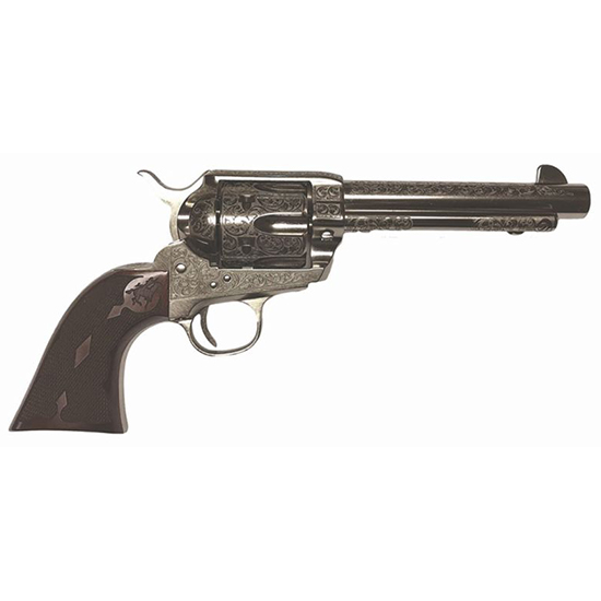 Cimarron Pietta Frontier 45LC 5.5" Nickel Revolver