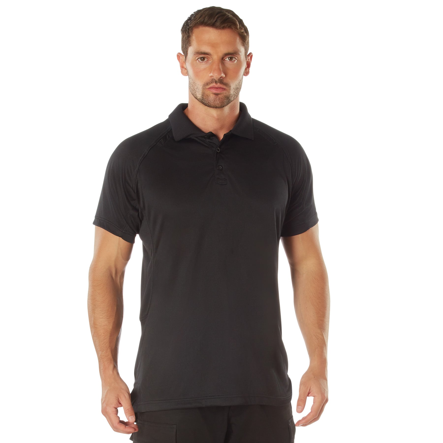 Rothco On Duty Performance Polo - Black, X-Large