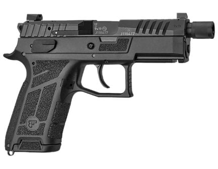 CZ P-09 C Nocturne SR 4.5" Threaded 9mm 17rd Pistol, Black - 91661