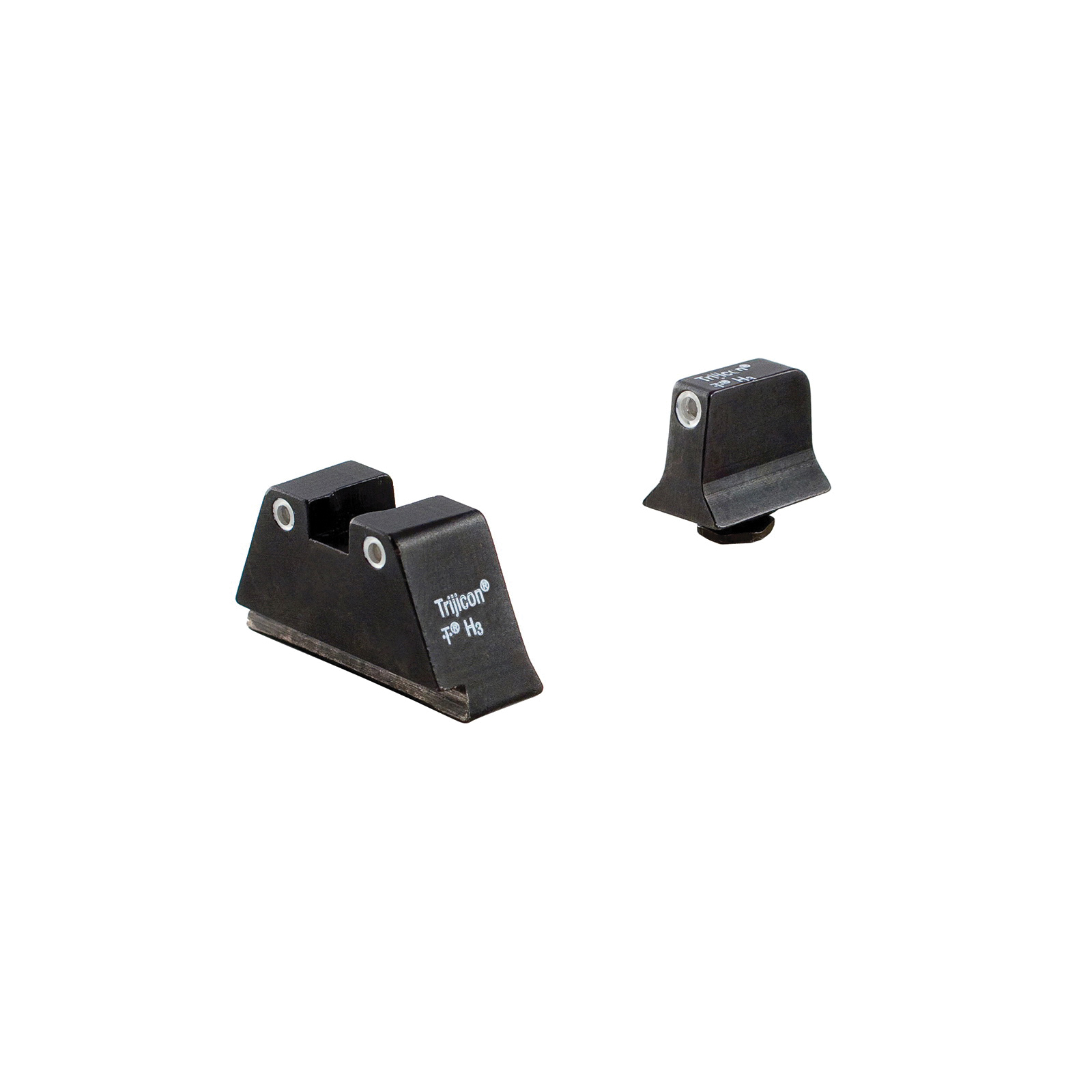 Trijicon Bright & Tough Front/Rear Suppressor Night Sight Set for Glock 17/17L/19/22 Pistols - 600649