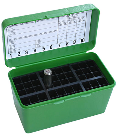 MTM Deluxe FT Ammo Box 22-250-308 G-Green-50rd-H50-RM-10