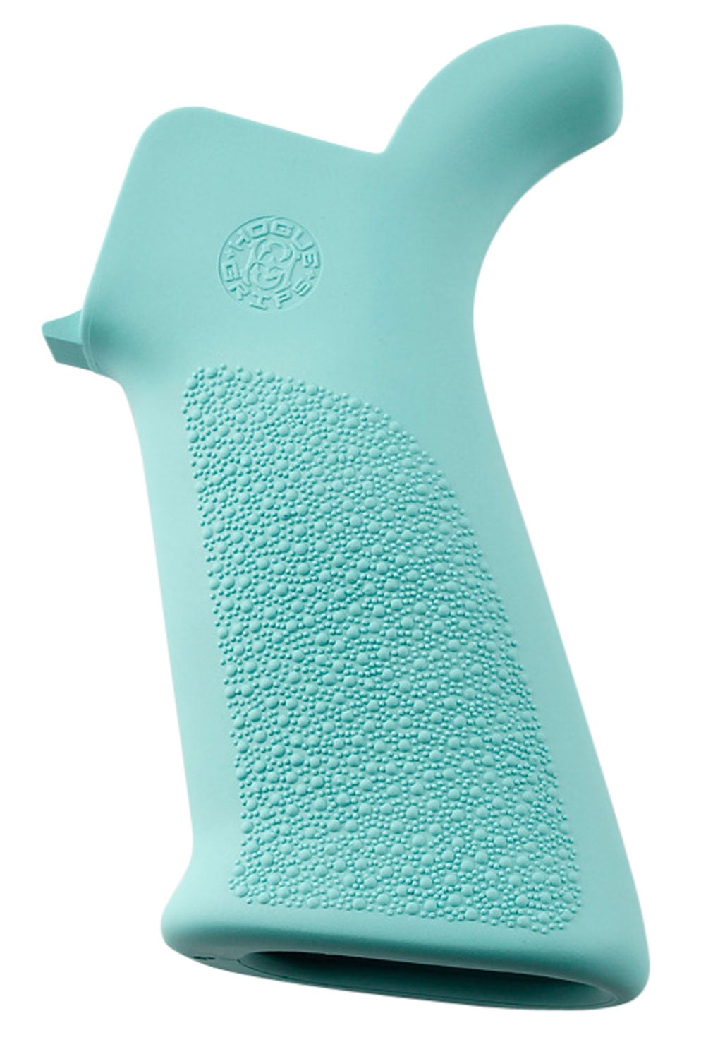 Hogue Beavertail Grip w/o Finger Grooves for AR-15/M-16 Rifles, Aqua - 13034