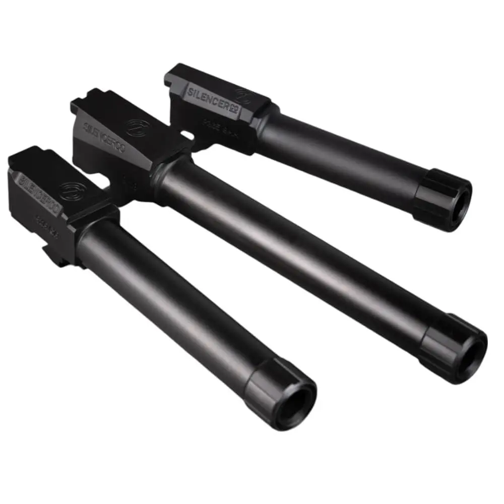 SilencerCo Threaded Barrel for S M Shield 9mm Luger 1/2x28 3.5" Black