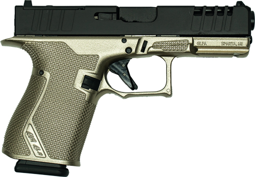 GLFA 19 Striker 9mm Handgun with Black Slide and Platinum Frame