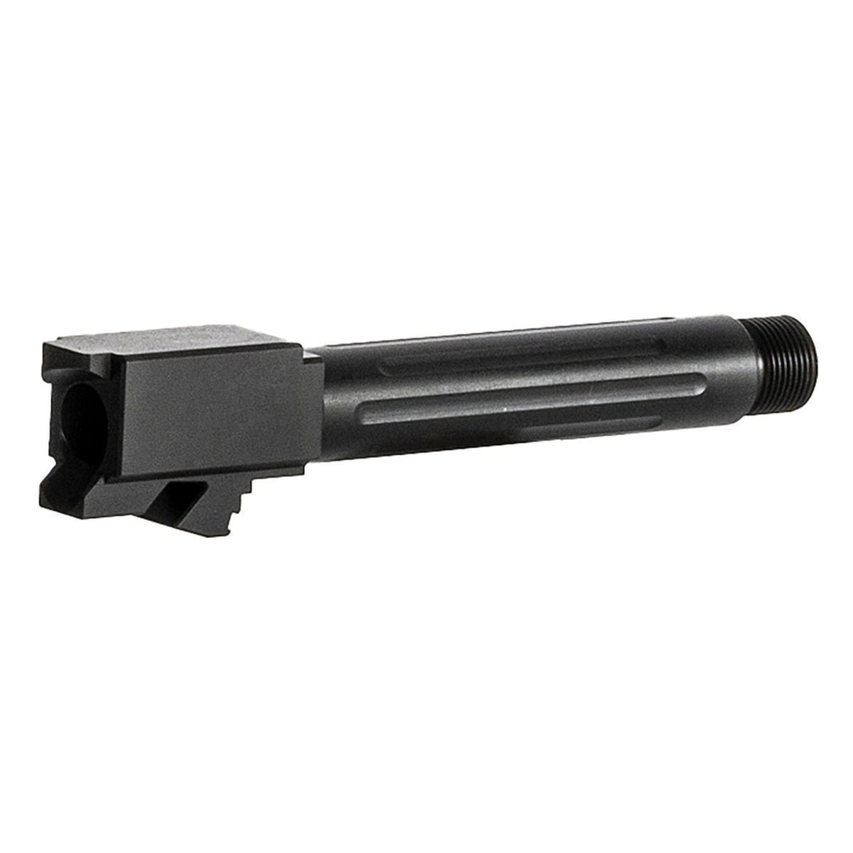 Brownells Threaded Fluted Barrel 9mm Fits Glock Gen 1-5 G19, Black