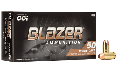 Blazer Brass 10mm 180gr FMJ Ammunition - 50 Rounds