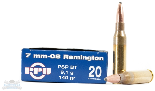 PRVI Partizan 7mm-08 140gr PSP Ammunition 20rds - PP7.08