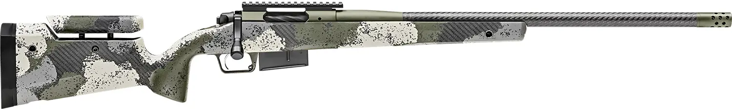Springfield Armory BAW92465PRCCFGA 2020 WayPoint 6.5 PRC 3+1 24" CF Evergreen Camo Hybrid Profile w/Adj Cheek Comb M-LOK Stock Mil-Spec Green Cerakote Right Hand