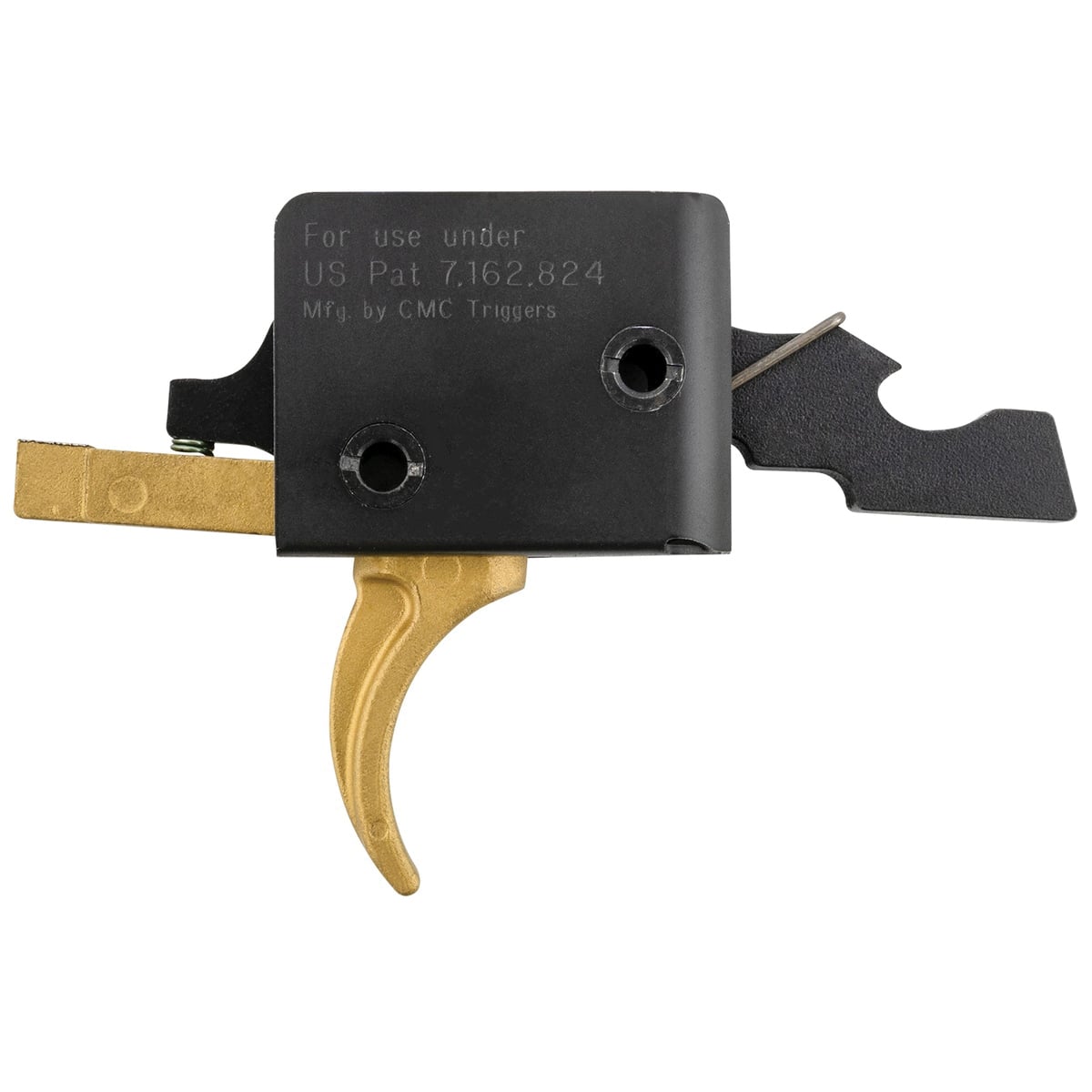 CMC Triggers Gold Finger Single-Stage Curved Drop-In Trigger - for Enhanced Precision, Performance and Custom Style - 91501GF