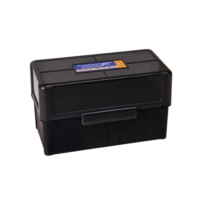 Frankford Arsenal 511 .300 H&H Magnum/.300 Win Mag Hinge-Top Ammo Box, 50rds Black
