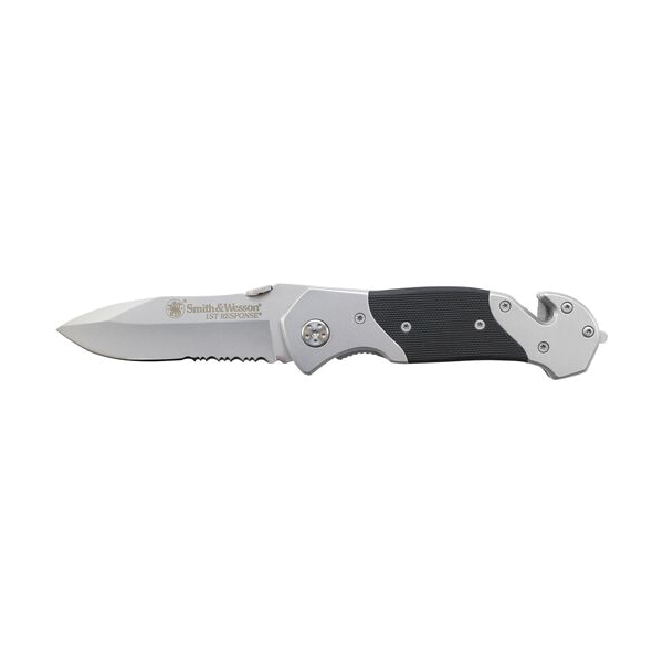 Smith & Wesson 1st Response Folding Knife Drop Point, Silver