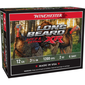 Winchester Long Beard XR Shotshells 12 ga 3-1/2" 2 oz 1200 fps #4 10/ct